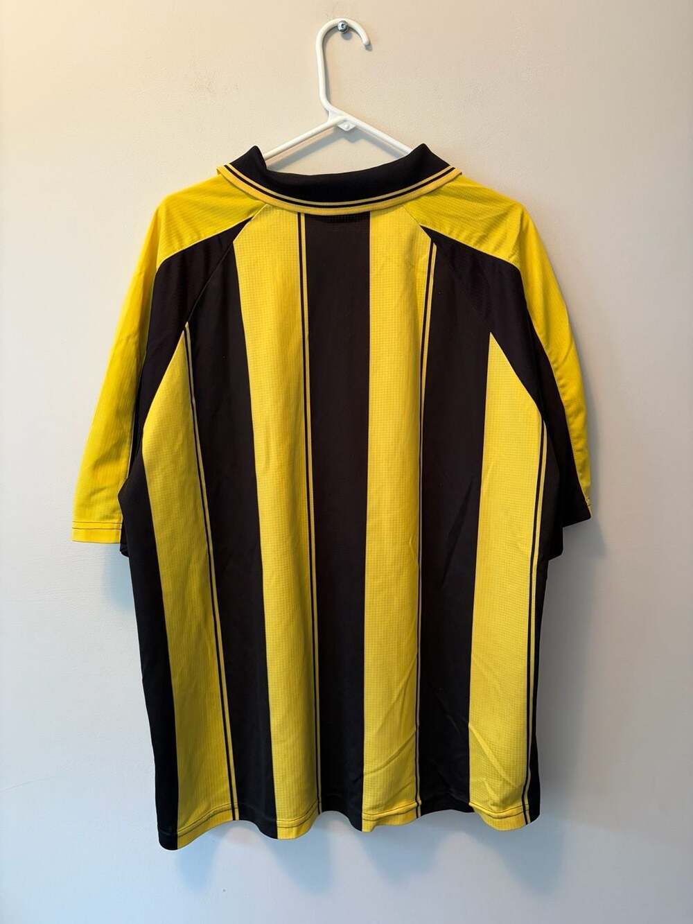 Vintage 90s Admiral Boddingtons Pub Ale Striped Soccer Jersey - Picture 4 of 5